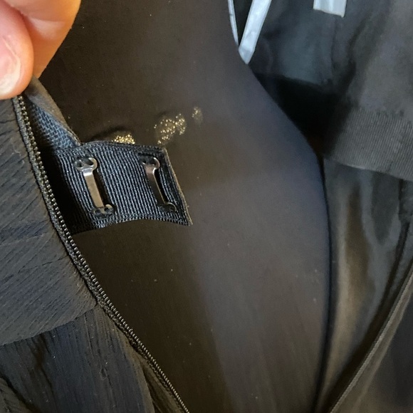 David’s Bridal Black Midi Chiffon Dress Bridesmaid Wedding Prom - Picture 14 of 15